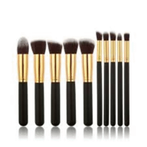 Kabuki Brush Set - 10pcs - Makeup Combo Set