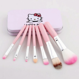 Hello Kitty Makeup Fever Mini Brush Set (Pink) 7Pcs – Brush Set